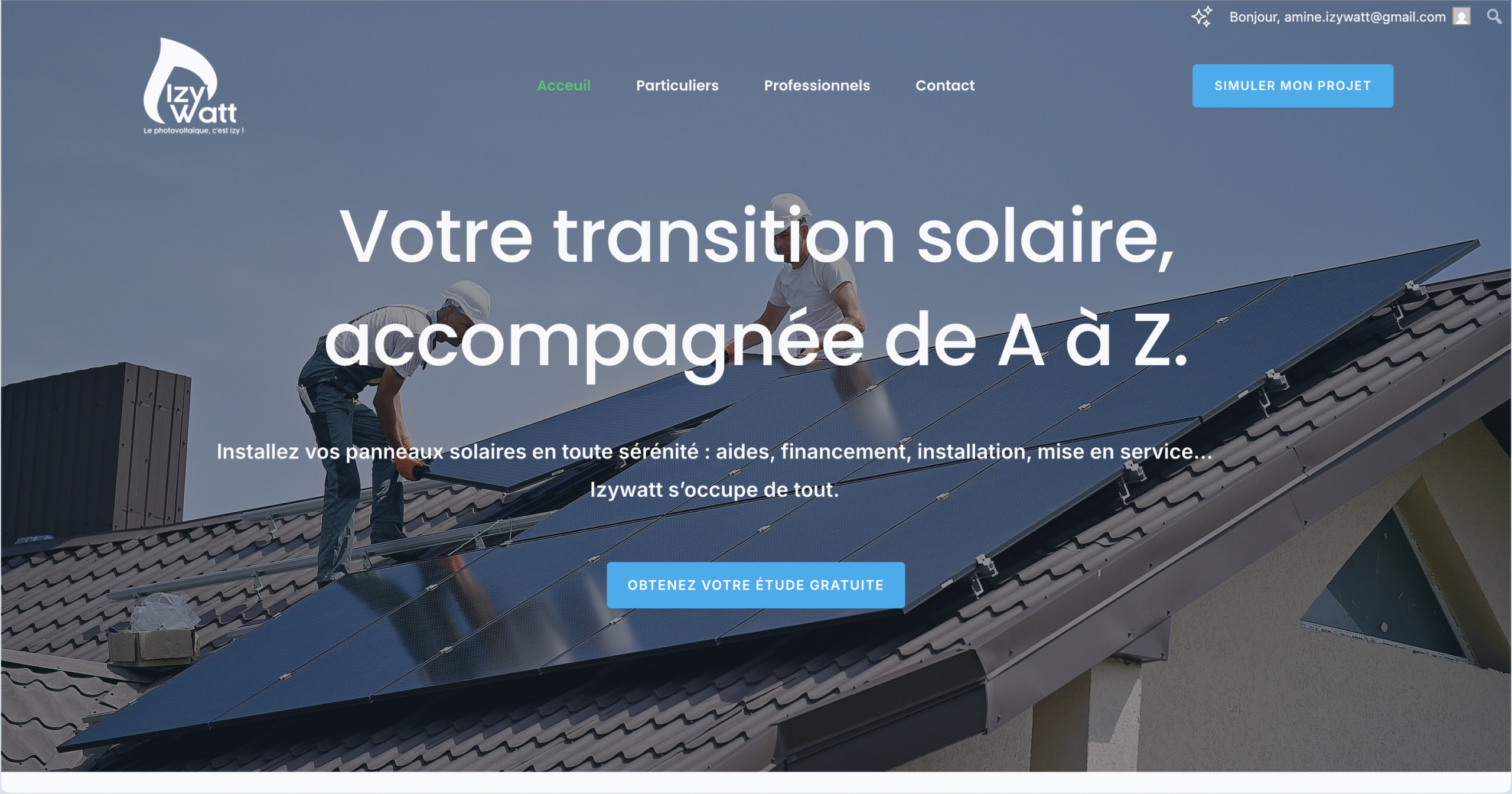 🌍 Projet : Site Vitrine – IzyWatt
